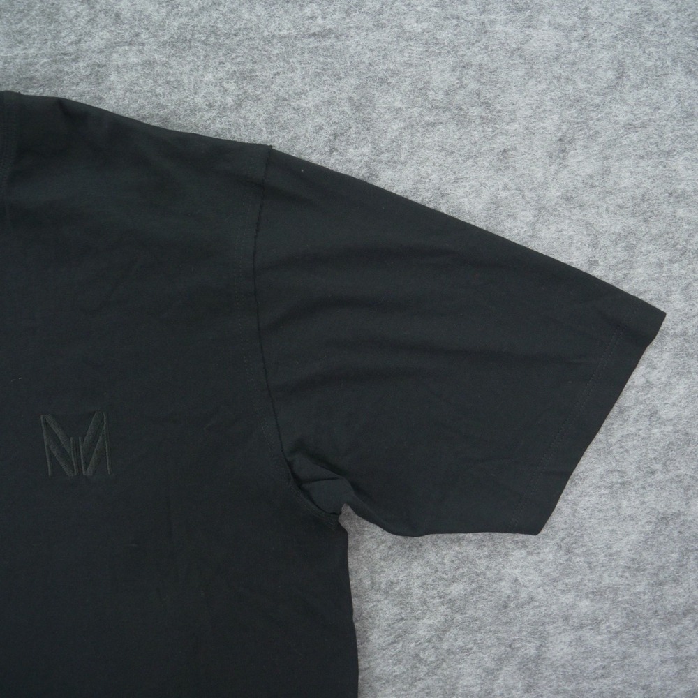 Marcell Von Berlin Shirt Mens Medium Black Graphic Print Crew Short Sleeve New - Picture 4 of 12